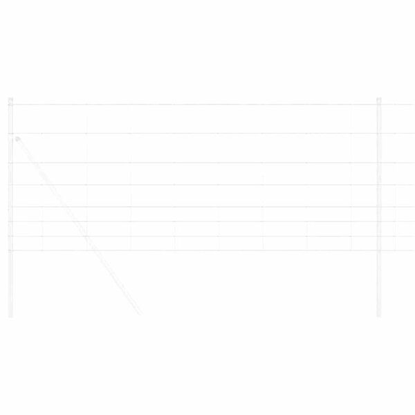 vidaXL Markhegn S&oslash;lv 50 x 1 m Galvaniseret st&aring;l