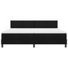 vidaXL Box spring seng med madras Sort 200 x 200 cm Stof