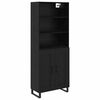 vidaXL Highboard 2 stk. Sort eg 69,5 x 34 x 180 cm