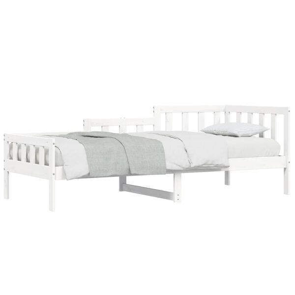 vidaXL daybed uden madras 90x200 cm massivt fyrretr&aelig; hvid