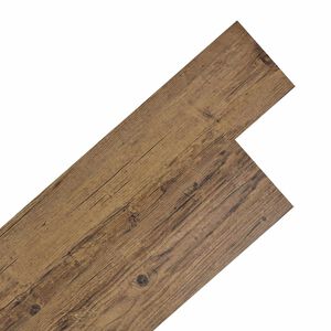 vidaXL Gulvplanker Valn&oslash;ddebrun 5,02 m&sup2; 36 stk. PVC