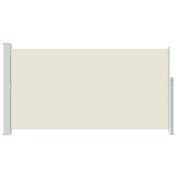 vidaXL sidemarkise til terrasse 160x300 cm cremefarvet