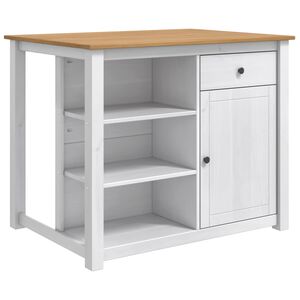 vidaXL K&oslash;kken&oslash; s&aelig;t PANAMA Hvid og Honning Voks 112 x 77 x 90 cm