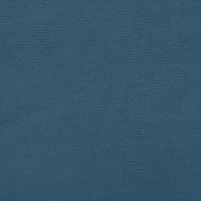 vidaXL kontinentalseng med madras 200x200 cm fløjl mørkeblå