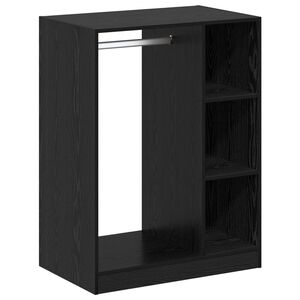 vidaXL Garderobeskab Sort eg 77 x 48 x 102 cm Konstrueret tr&aelig;