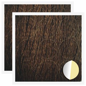 vidaXL Kl&aelig;bende Skrue Cover 2 stk. Brun eg &Oslash; 20 x 0,5 mm Coated Papir
