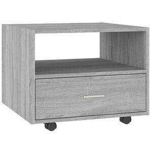 vidaXL sofabord 55x55x40 cm konstrueret tr&aelig; gr&aring; sonoma-eg