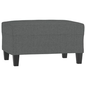 vidaXL fodskammel 70x55x41 cm stof m&oslash;rkegr&aring;