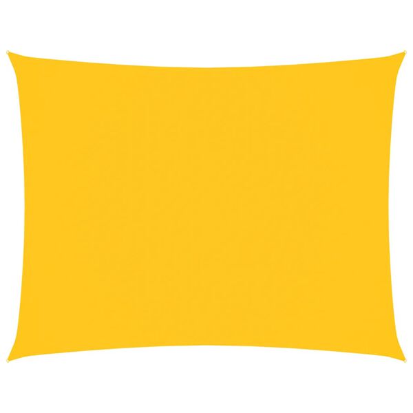 vidaXL solsejl 2x3,5 m rektangulær oxfordstof gul