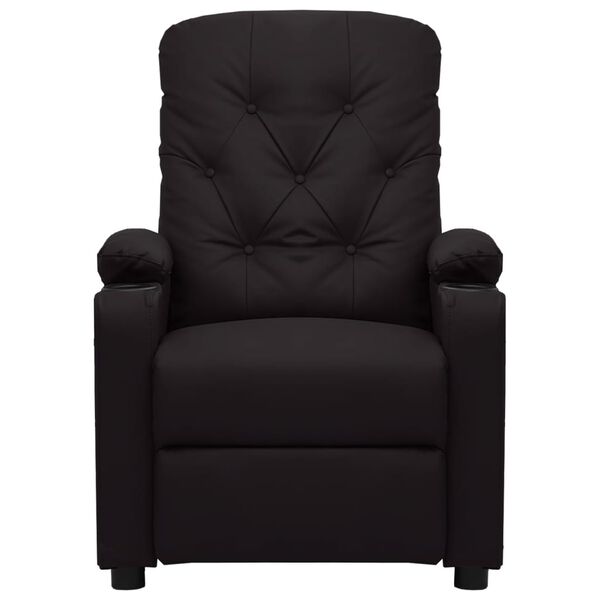 vidaXL l&aelig;nestol kunstl&aelig;der sort