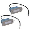 vidaXL fors&aelig;nket LED-trappelys 2 stk. 44x111x56 mm