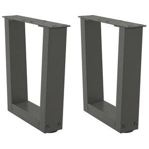 vidaXL sofabordben V-formet 2 stk. antracit 30x(30-31,3) cm st&aring;l