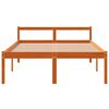 vidaXL seniorseng 135x190 cm massivt fyrretr&aelig; gyldenbrun
