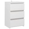 vidaXL sengebord 40x35x62,5 cm konstrueret tr&aelig; hvid