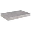 vidaXL svævehylder 4 stk. 40x23x3,8 cm MDF betongrå