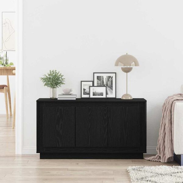 vidaXL Sideboard Sort eg 102 x 35 x 55 cm Konstrueret tr&aelig;