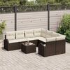 vidaXL Havesofa S&aelig;t Brun 55 x 55 x 37 cm polyrattan