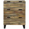 vidaXL Sideboard med skuffe Brun 60 x 33.5 x 75 cm Massivt mangotræ