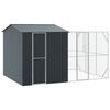 vidaXL Fuglebur Antracit 425 x 304 x 247 cm Galvaniseret st&aring;l