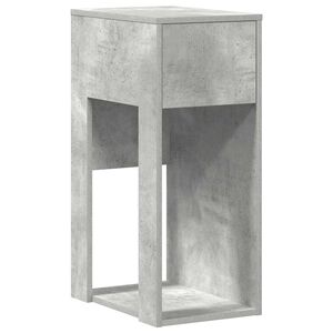 vidaXL Computert&aring;rnstativ med skuffe 30x44x74 cm betongr&aring;