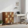 vidaXL Sideboard med hylde Brun 60 x 33 x 75 cm Massivt mangotr&aelig;