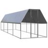 vidaXL h&oslash;nseg&aring;rd 2x8x2 m galvaniseret st&aring;l