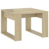 vidaXL sidebord 50x50x35 cm konstrueret tr&aelig; sonoma-eg