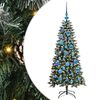 vidaXL Kunstigt juletr&aelig; Gr&oslash;n 120 cm PVC, plastik og st&aring;l