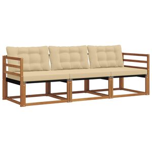 vidaXL Udend&oslash;rs sofagruppe 3 stk. Naturlig og Beige