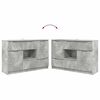 vidaXL Sideboard med skuffe Beton Gr&aring; 100 x 30 x 65,6 Konstrueret tr&aelig;