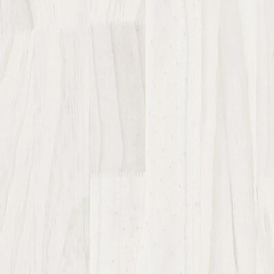 vidaXL bogreol 40x35x71 cm massivt fyrretræ hvid