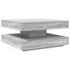 vidaXL sofabord 360 grader drejeligt 70x70x34,5 cm gr&aring; sonoma-eg
