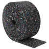 vidaXL Gummigranulat rulle Sort 1000 x 12 x 0,6 cm Gummi