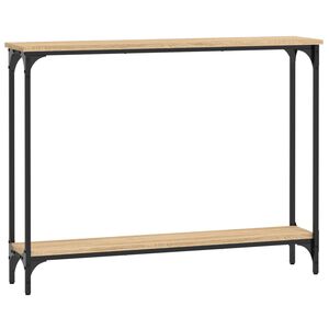 vidaXL konsolbord 100x22,5x75 cm konstrueret tr&aelig; sonoma-eg