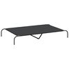 vidaXL l&oslash;ftet hundeseng 150x90x20 cm oxfordstof og st&aring;l sort