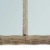 vidaXL havebord 200x100x74 cm glas og polyrattan brun