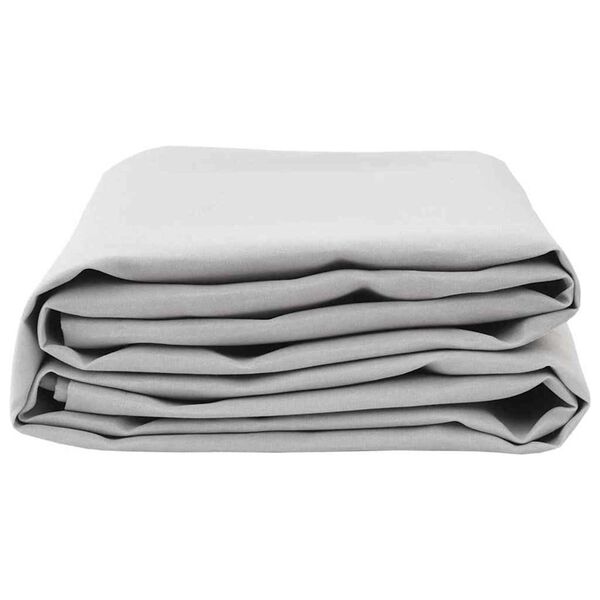 vidaXL Markiseerstatning Lysegrå 1000 x 160 cm Polyester lærred