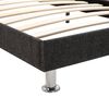vidaXL seng med madras 140 x 200 cm stof m&oslash;rkegr&aring;