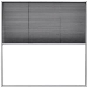 vidaXL plisseret insektnet til vinduer aluminium 120 x 120 cm
