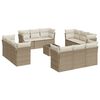 vidaXL sofas&aelig;t til haven 13 dele med hynder polyrattan beige