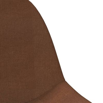 vidaXL drejelige spisebordsstole 4 stk. stof brun