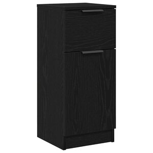 vidaXL Sideboard Sort eg 30 x 30 x 70 cm Konstrueret tr&aelig;