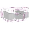 vidaXL sofas&aelig;t til haven 7 dele med hynder polyrattan akacietr&aelig; brun