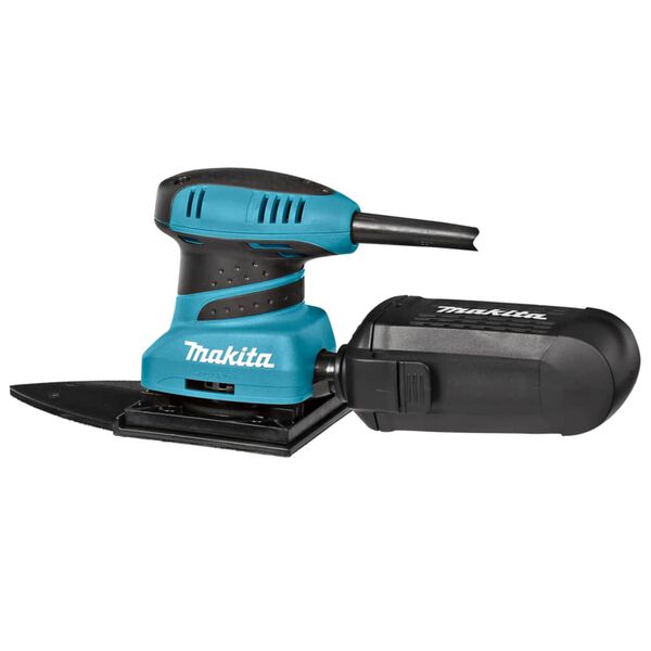 Makita excentersliber 200 W bl&aring; og sort