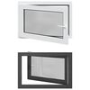 vidaXL K&aelig;ldervindue RISOR 90 x 70 cm PVC og glas Antracit