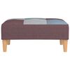 vidaXL 2-personers sovesofa med fodskammel stof flerfarvet