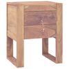 vidaXL sengebord 40x30x50 cm massivt teaktr&aelig;