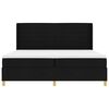 vidaXL Box spring seng med madras Sort 200 x 200 cm Stof