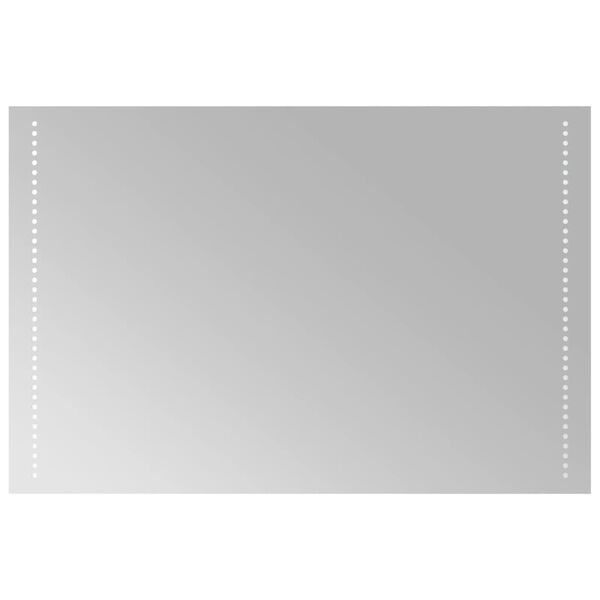 vidaXL badev&aelig;relsesspejl med LED-lys 90x60 cm