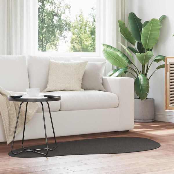 vidaXL Tæppe HUARTE Antracit 80 x 150 cm Polyester